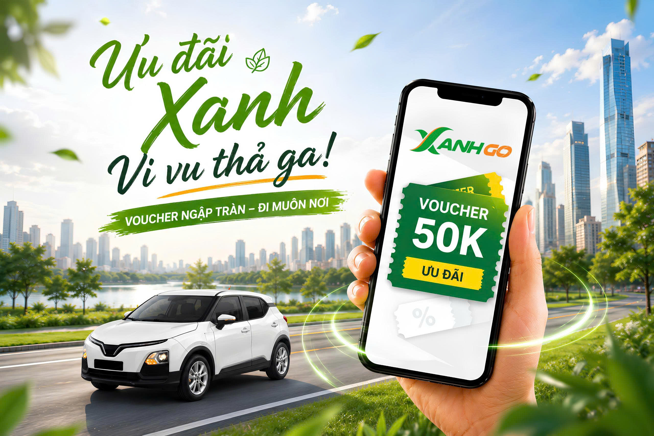 Ưu đãi xanh vi vu thả ga